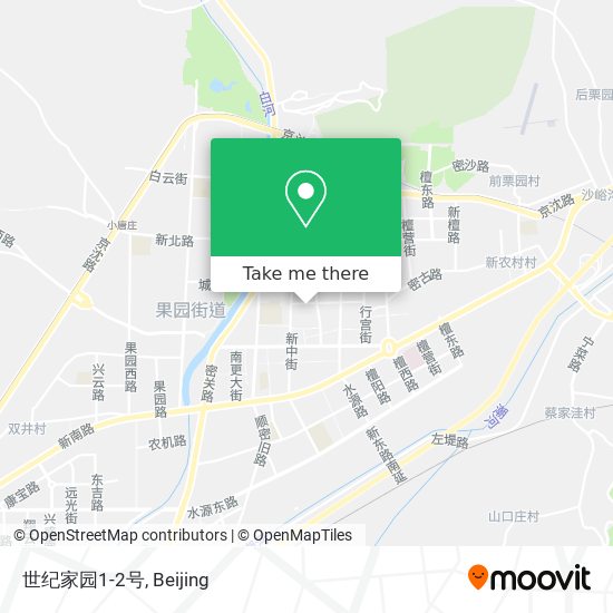世纪家园1-2号 map