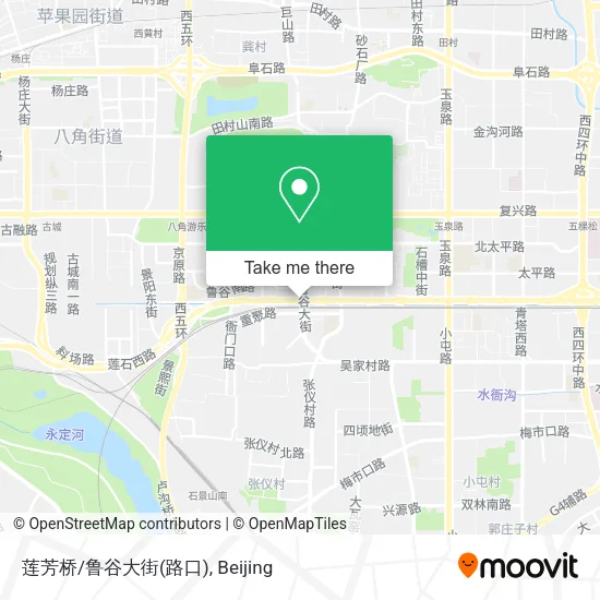 莲芳桥/鲁谷大街(路口) map