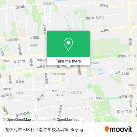 龙锦苑东三区社区老年学校活动室 map