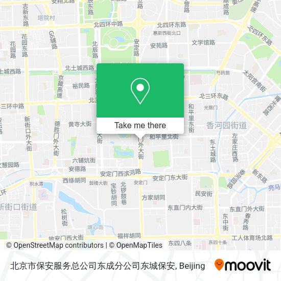 北京市保安服务总公司东成分公司东城保安 map