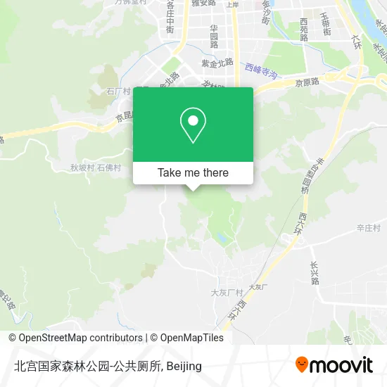 北宫国家森林公园-公共厕所 map