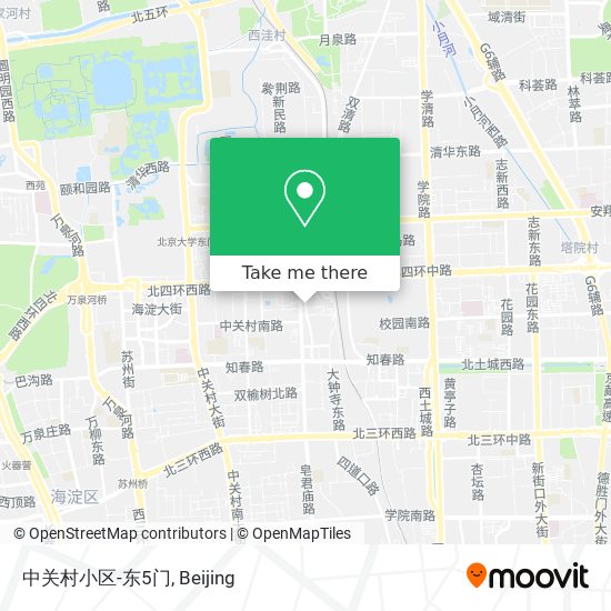 中关村小区-东5门 map