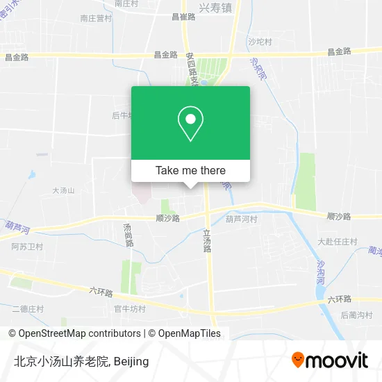 北京小汤山养老院 map