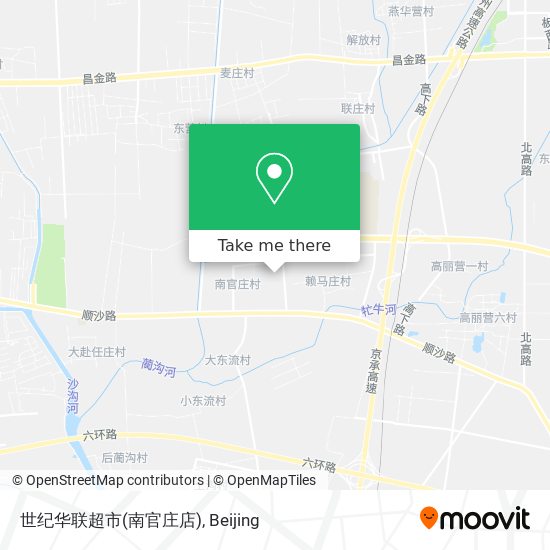 世纪华联超市(南官庄店) map