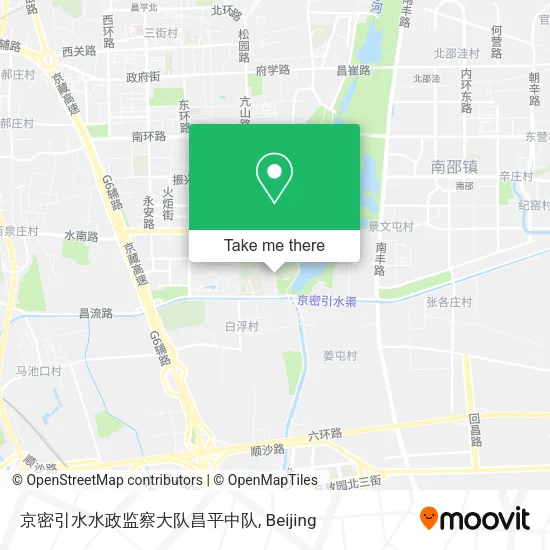 京密引水水政监察大队昌平中队 map