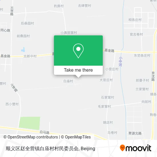 顺义区赵全营镇白庙村村民委员会 map