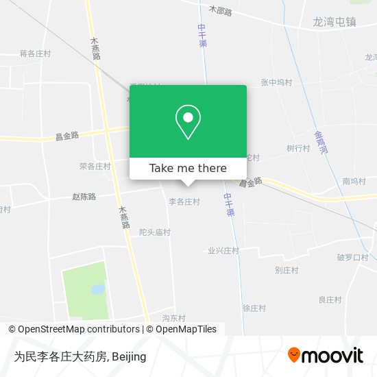 为民李各庄大药房 map