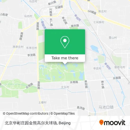 北京华彬庄园金熊高尔夫球场 map