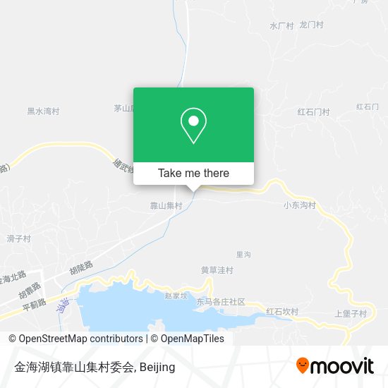 金海湖镇靠山集村委会 map