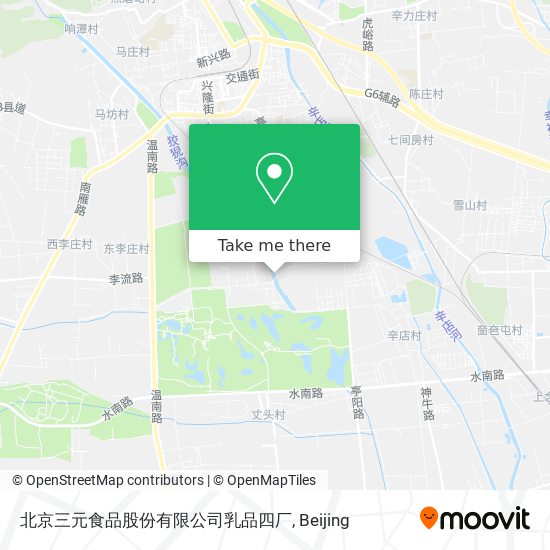 北京三元食品股份有限公司乳品四厂 map