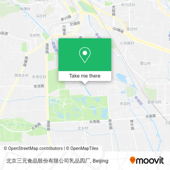北京三元食品股份有限公司乳品四厂 map