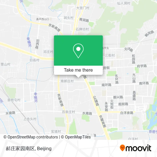 郝庄家园南区 map