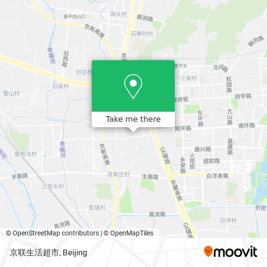 京联生活超市 map