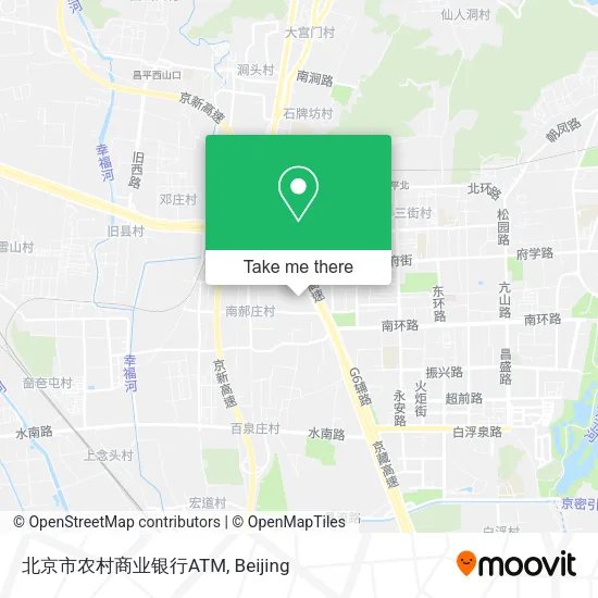 北京市农村商业银行ATM map