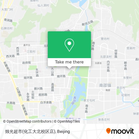 烛光超市(化工大北校区店) map