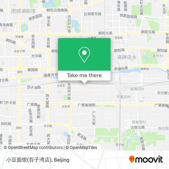 小豆面馆(百子湾店) map