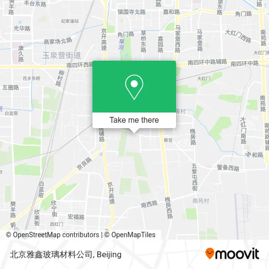 北京雅鑫玻璃材料公司 map