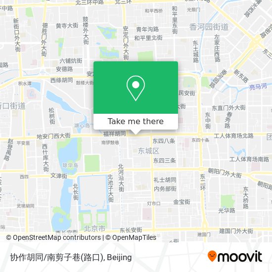 协作胡同/南剪子巷(路口) map