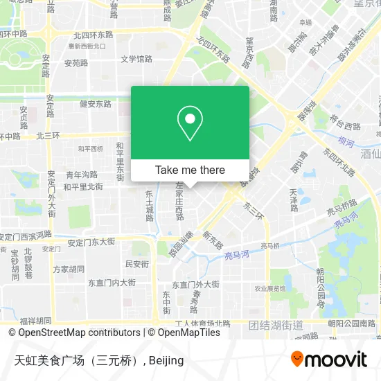 天虹美食广场（三元桥） map
