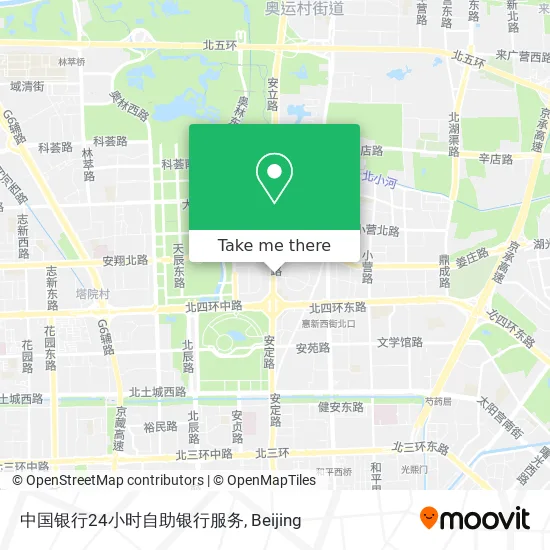 中国银行24小时自助银行服务 map