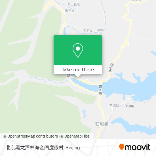 北京黑龙潭林海金阁度假村 map