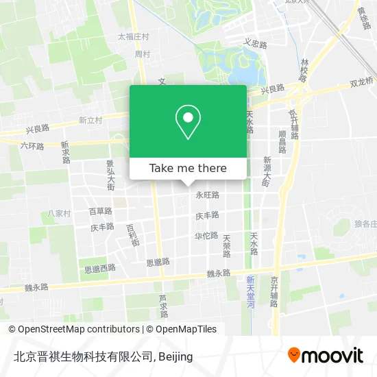 北京晋祺生物科技有限公司 map