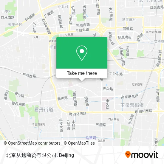 北京从越商贸有限公司 map