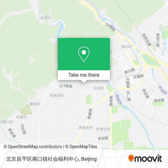 北京昌平区南口镇社会福利中心 map