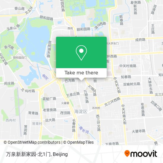 万泉新新家园-北1门 map