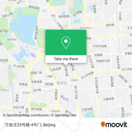 万泉庄23号楼-4号门 map