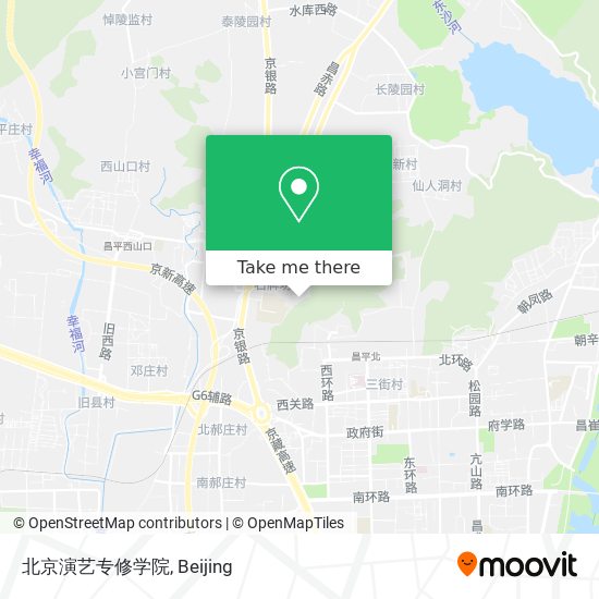 北京演艺专修学院 map