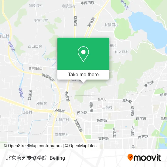 北京演艺专修学院 map