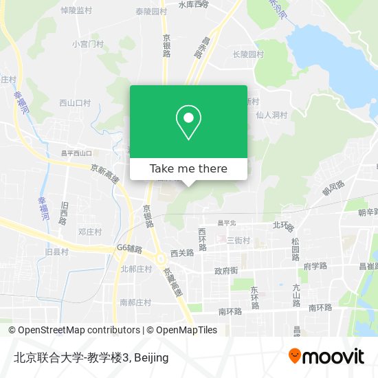 北京联合大学-教学楼3 map