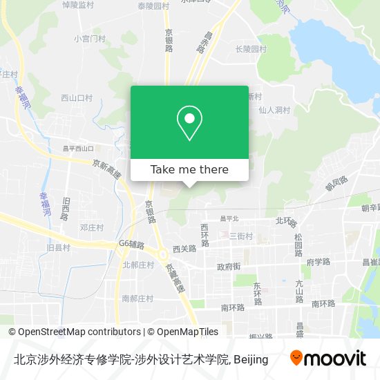 北京涉外经济专修学院-涉外设计艺术学院 map