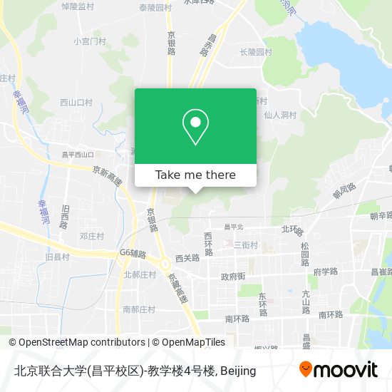 北京联合大学(昌平校区)-教学楼4号楼 map