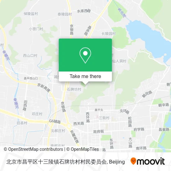 北京市昌平区十三陵镇石牌坊村村民委员会 map