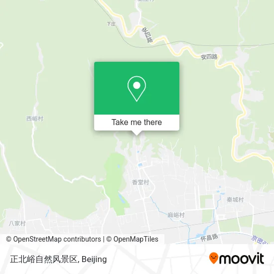 正北峪自然风景区 map