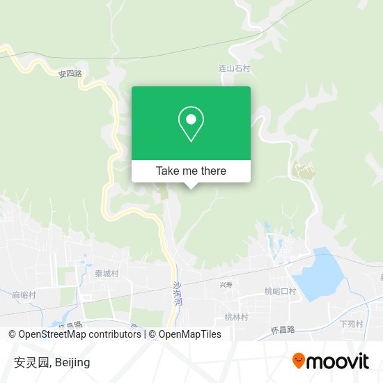 安灵园 map