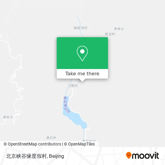 北京峡谷缘度假村 map