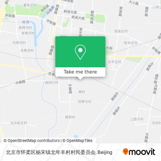北京市怀柔区杨宋镇北年丰村村民委员会 map