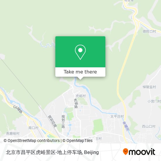 北京市昌平区虎峪景区-地上停车场 map