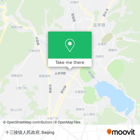 十三陵镇人民政府 map