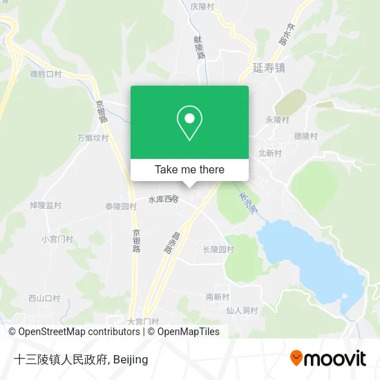 十三陵镇人民政府 map