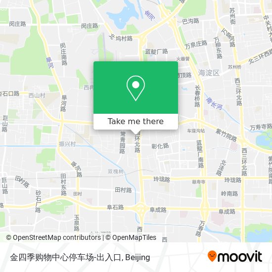 金四季购物中心停车场-出入口 map