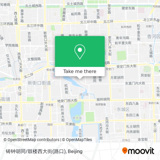 铸钟胡同/鼓楼西大街(路口) map