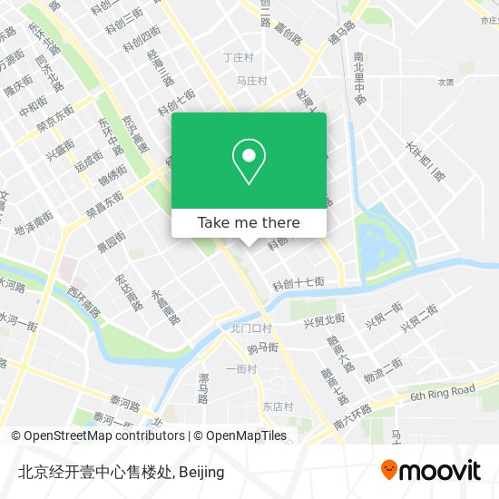 北京经开壹中心售楼处 map