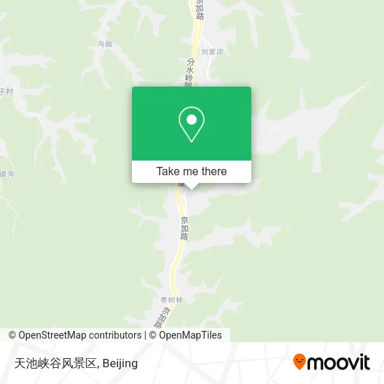 天池峡谷风景区 map