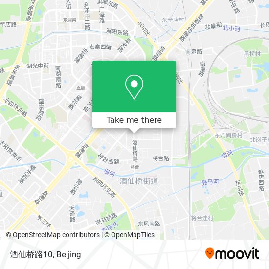 酒仙桥路10 map