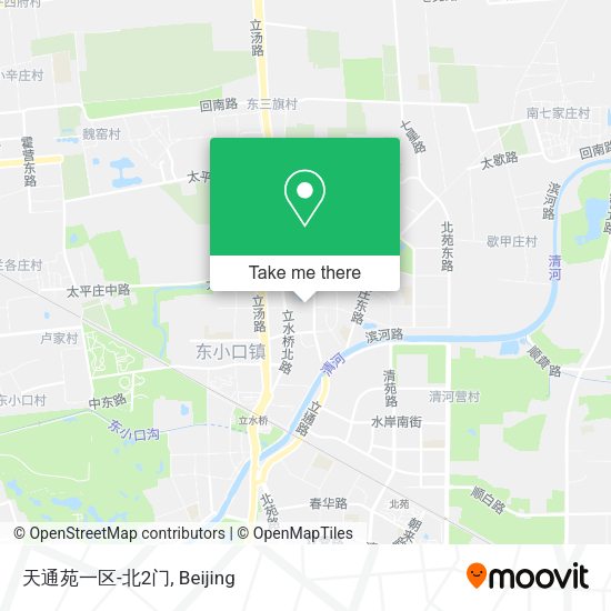 天通苑一区-北2门 map