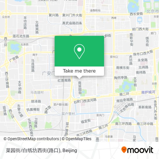 菜园街/白纸坊西街(路口) map
